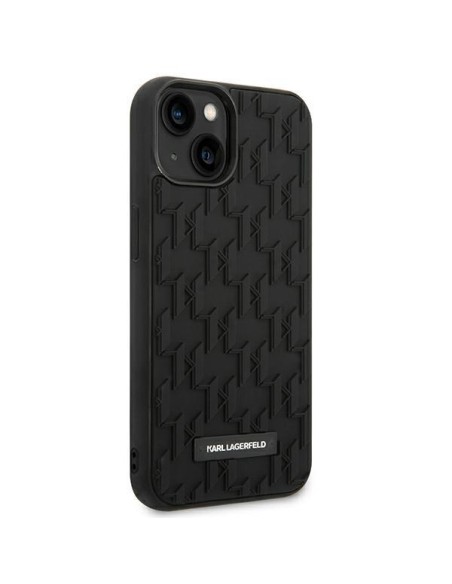 Karl Lagerfeld 3D Monogram dėklas iPhone 14 Plus - juodas Karl Lagerfeld 3D Monogram dėklas iPhone 14 Plus - juodas