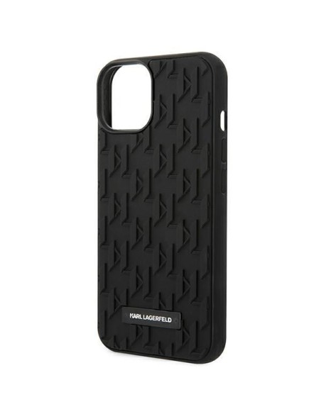 Karl Lagerfeld 3D Monogram dėklas iPhone 14 Plus - juodas Karl Lagerfeld 3D Monogram dėklas iPhone 14 Plus - juodas