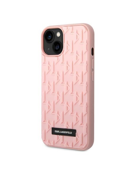 Karl Lagerfeld 3D Monogram dėklas iPhone 14 Plus - rožinis Karl Lagerfeld 3D Monogram dėklas iPhone 14 Plus - rožinis
