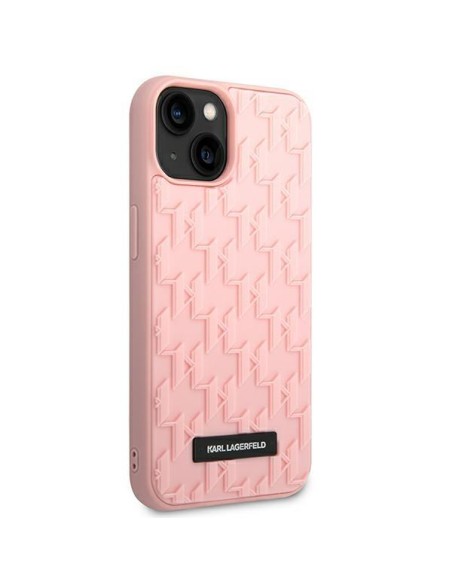 Karl Lagerfeld 3D Monogram dėklas iPhone 14 Plus - rožinis Karl Lagerfeld 3D Monogram dėklas iPhone 14 Plus - rožinis