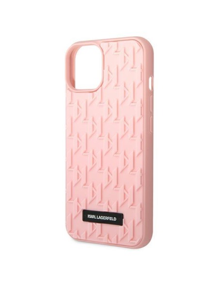 Karl Lagerfeld 3D Monogram dėklas iPhone 14 Plus - rožinis Karl Lagerfeld 3D Monogram dėklas iPhone 14 Plus - rožinis