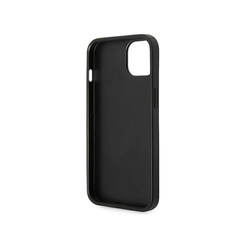 Karl Lagerfeld Saffiano Karl& 39 s Head Patch dėklas iPhone 14 Plus - juodas