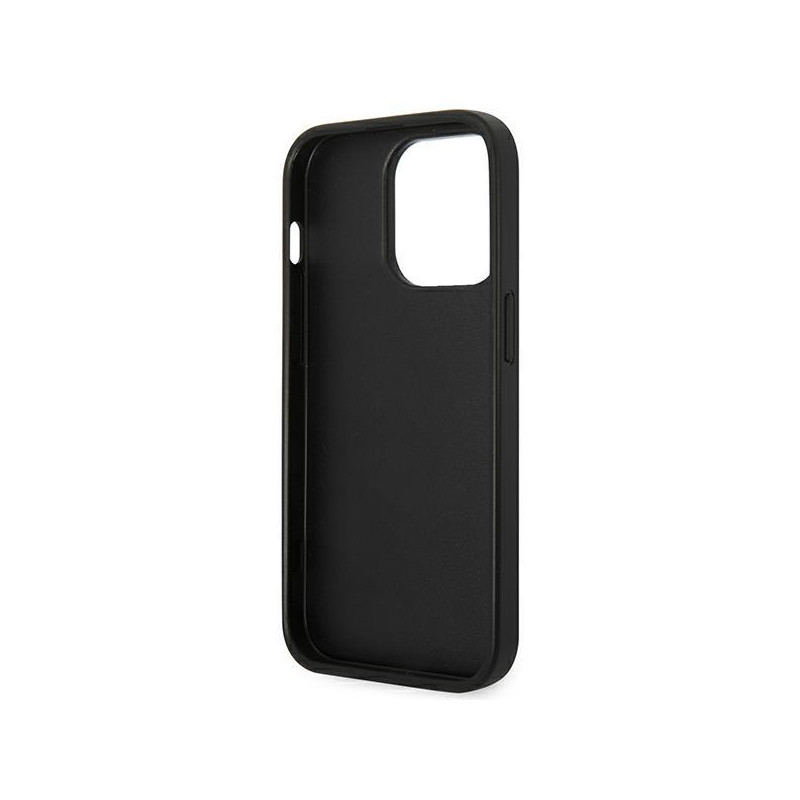 Karl Lagerfeld Saffiano Karl& 39 s Head Patch dėklas, skirtas iPhone 14 Pro Max - juodas