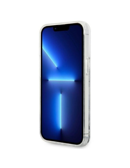 Karl Lagerfeld Liquid Glitter Big KL dėklas iPhone 14 Pro - sidabrinis Karl Lagerfeld Liquid Glitter Big KL dėklas iPhone 14 Pro - sidabrinis