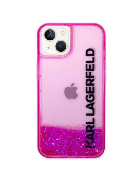 Karl Lagerfeld Liquid Glitter Elong dėklas iPhone 14 Plus - rožinis Karl Lagerfeld Liquid Glitter Elong dėklas iPhone 14 Plus - rožinis