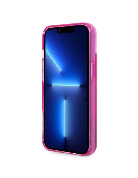 Karl Lagerfeld Liquid Glitter Elong dėklas iPhone 14 Plus - rožinis Karl Lagerfeld Liquid Glitter Elong dėklas iPhone 14 Plus - rožinis