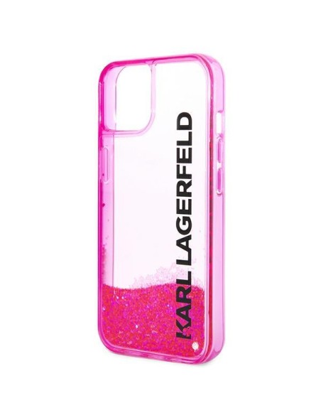 Karl Lagerfeld Liquid Glitter Elong dėklas iPhone 14 Plus - rožinis Karl Lagerfeld Liquid Glitter Elong dėklas iPhone 14 Plus - rožinis