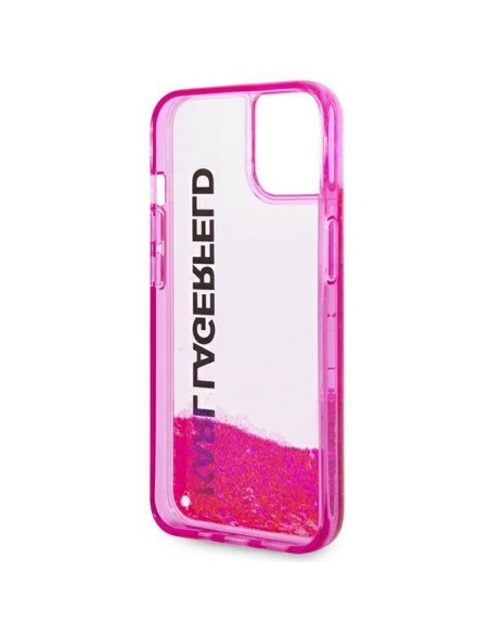 Karl Lagerfeld Liquid Glitter Elong dėklas iPhone 14 Plus - rožinis Karl Lagerfeld Liquid Glitter Elong dėklas iPhone 14 Plus - rožinis