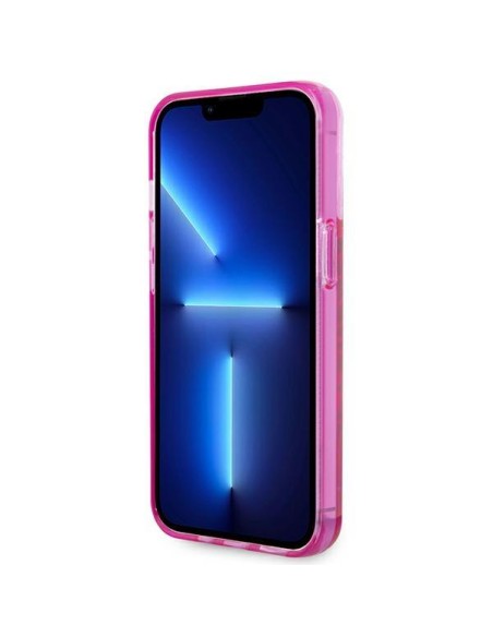 Karl Lagerfeld Liquid Glitter Elong dėklas iPhone 14 Pro - rožinis Karl Lagerfeld Liquid Glitter Elong dėklas iPhone 14 Pro - rožinis