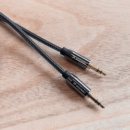 Universalus kabelio mini lizdas AUX 3m juodas