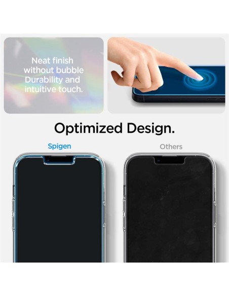 Spigen Crystal dėklas ir grūdinto stiklo rinkinys iPhone 14 Plus - skaidrus