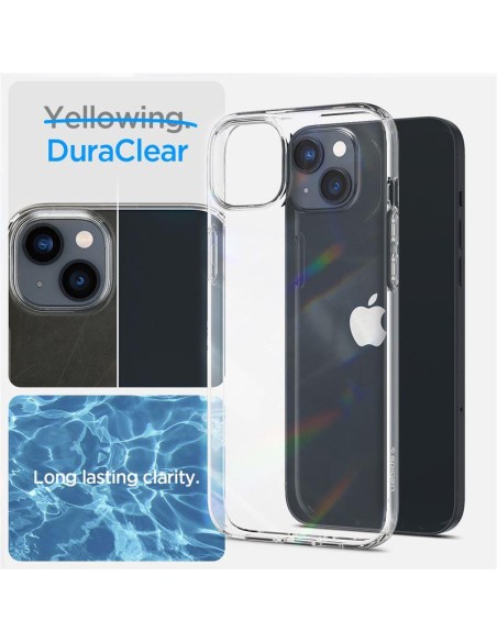 Spigen Crystal dėklas ir grūdinto stiklo rinkinys iPhone 14 Plus - skaidrus