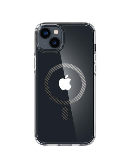 Spigen Ultra Hybrid Mag Dėklas su MagSafe, skirtas iPhone 14 Plus – skaidri pilka Spigen Ultra Hybrid Mag Dėklas su MagSafe, skirtas iPhone 14 Plus – skaidri pilka