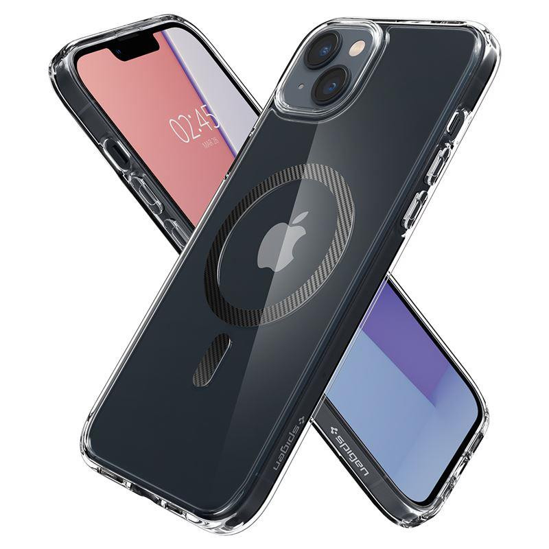 Spigen Ultra Hybrid Mag Dėklas su MagSafe, skirtas iPhone 14 Plus – skaidri pilka