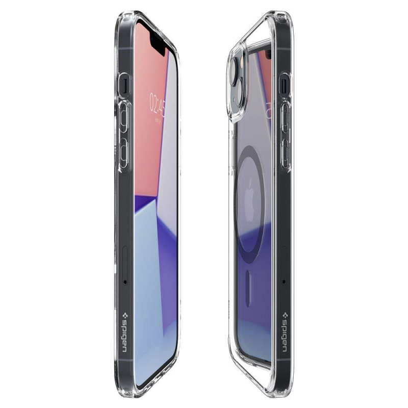 Spigen Ultra Hybrid Mag Dėklas su MagSafe, skirtas iPhone 14 Plus – skaidri pilka