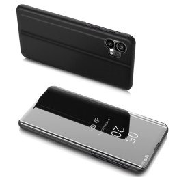 Clear View Case Nothing Phone 1 dangtelis su juodu atvartu