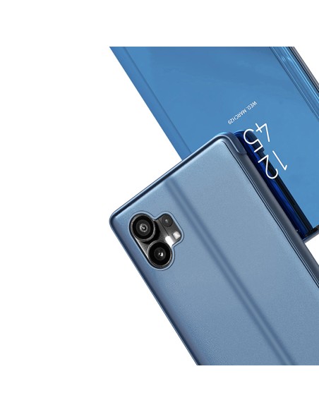 Clear View Case Nothing Phone 1 dangtelis su juodu atvartu