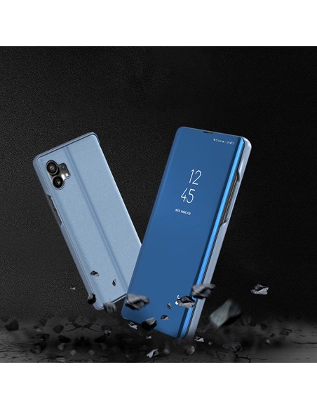 Clear View Case Nothing Phone 1 dangtelis su juodu atvartu