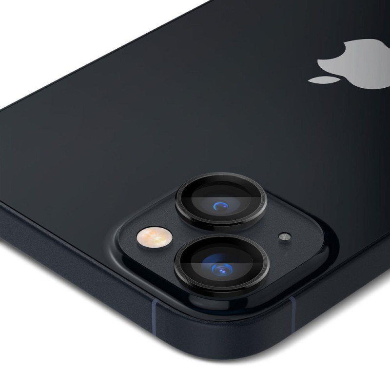Spigen Glas.tR EZ Fit Optik Camera Protector iPhone 14 / Plus / 15 / Plus - Juoda 2 vnt.