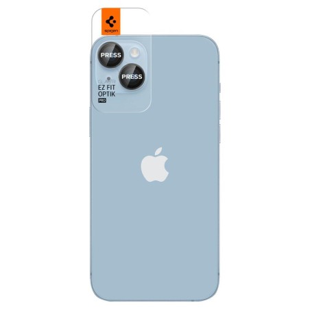 Spigen Glas.tR EZ Fit Optik Camera Protector iPhone 14 / Plus / 15 / Plus - Juoda 2 vnt. Spigen Glas.tR EZ Fit Optik Camera Protector iPhone 14 / Plus / 15 / Plus - Juoda 2 vnt.