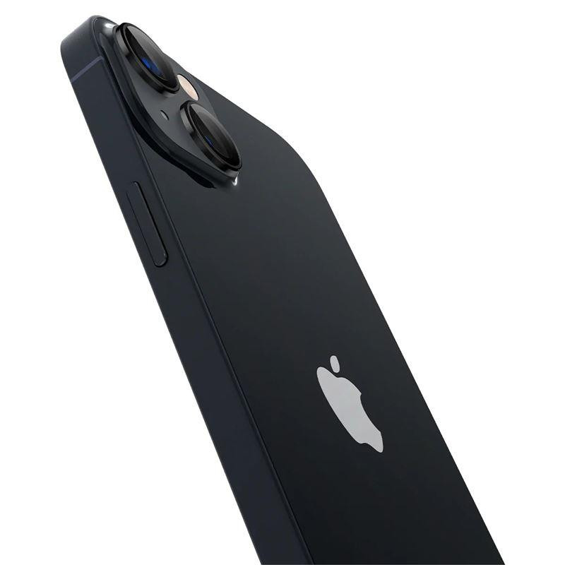 Spigen Glas.tR EZ Fit Optik Camera Protector iPhone 14 / Plus / 15 / Plus - Juoda 2 vnt.