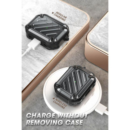 Unicorn Beetle Pro Supcase dėklas, skirtas Apple AirPods Pro 1/ 2 – juodas