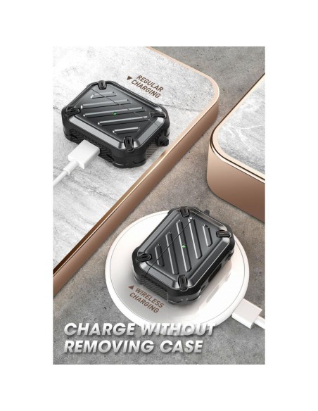 Unicorn Beetle Pro Supcase dėklas, skirtas Apple AirPods Pro 1/ 2 – juodas Unicorn Beetle Pro Supcase dėklas, skirtas Apple AirPods Pro 1/ 2 – juodas