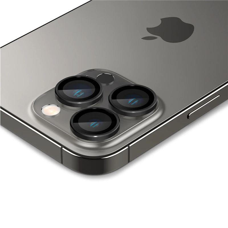 Spigen Glas.tR EZ Fit Optik Camera Protector iPhone 14 Pro / Pro Max / 15 Pro / Pro Max - Juoda 2 vnt.