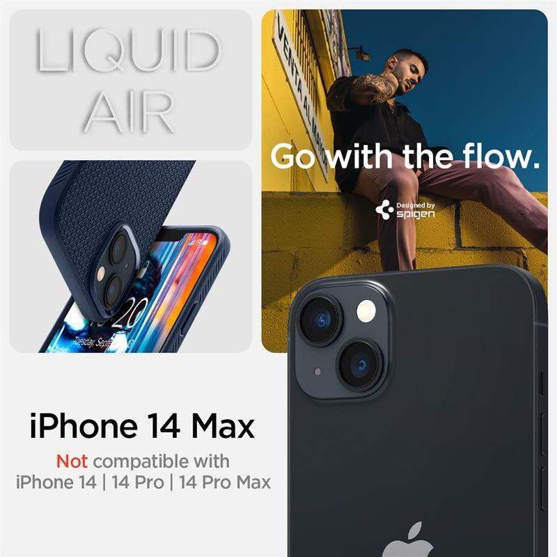 Spigen Liquid Air dėklas iPhone 14 Plus - mėlynas