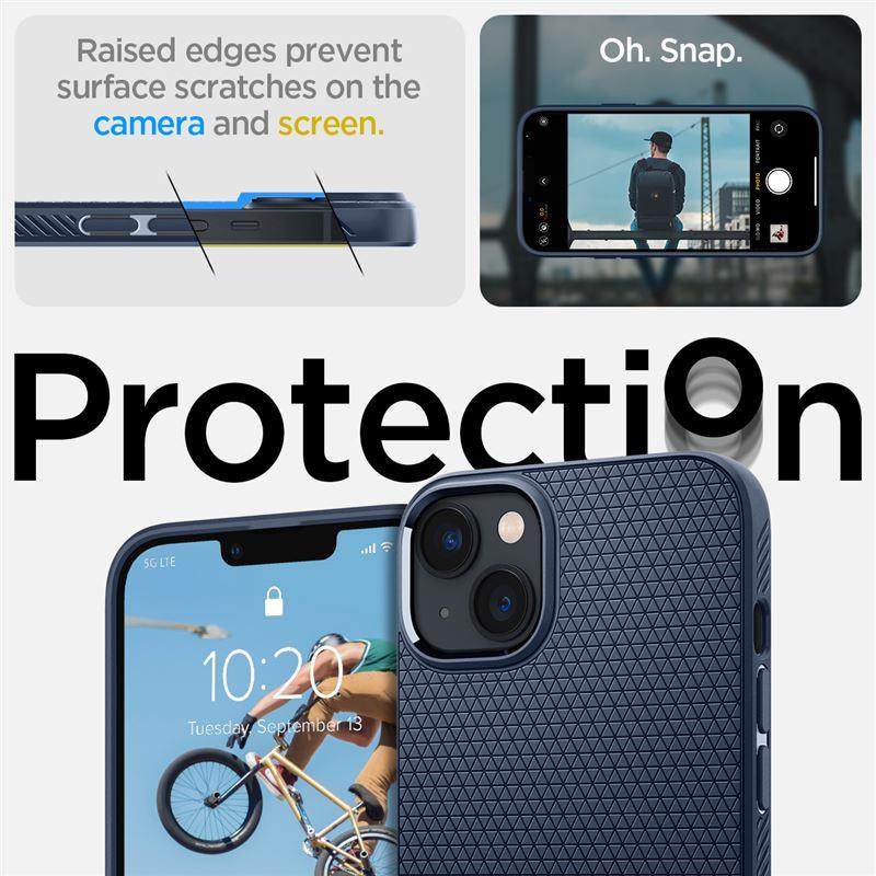 Spigen Liquid Air dėklas iPhone 14 Plus - mėlynas