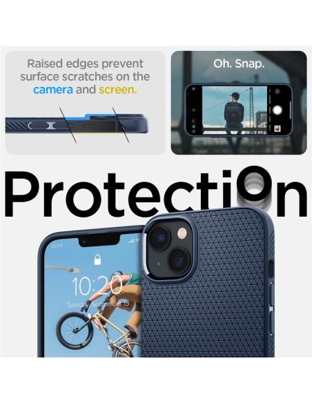 Spigen Liquid Air dėklas iPhone 14 Plus - mėlynas Spigen Liquid Air dėklas iPhone 14 Plus - mėlynas