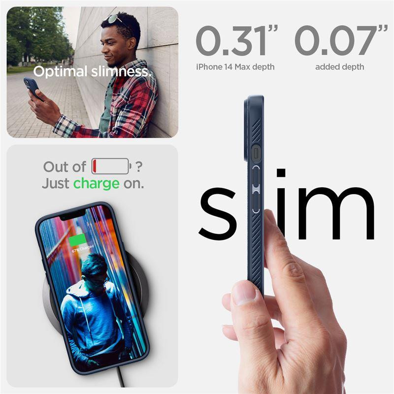 Spigen Liquid Air dėklas iPhone 14 Plus - mėlynas