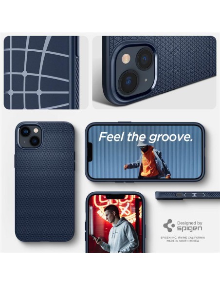 Spigen Liquid Air dėklas iPhone 14 Plus - mėlynas Spigen Liquid Air dėklas iPhone 14 Plus - mėlynas