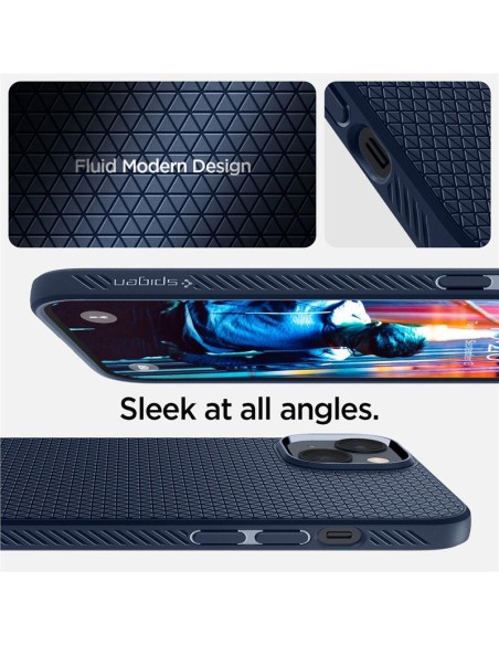 Spigen Liquid Air dėklas iPhone 14 Plus - mėlynas Spigen Liquid Air dėklas iPhone 14 Plus - mėlynas