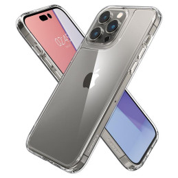 Spigen Quartz Hybrid dėklas, skirtas iPhone 14 Pro Max - skaidrus