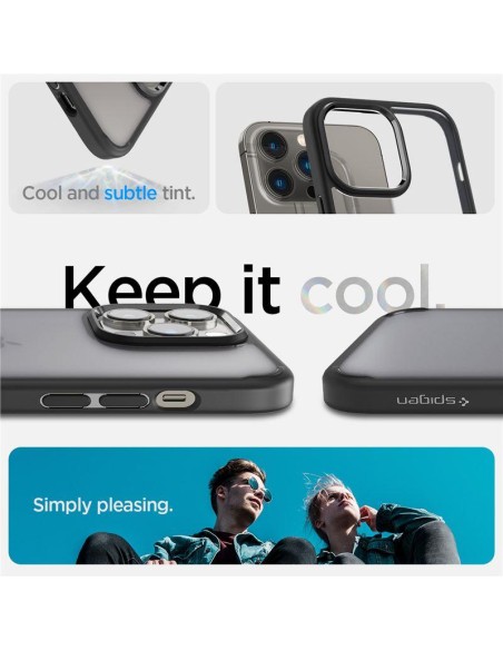Spigen Ultra Hybrid dėklas, skirtas iPhone 14 Pro Max - matinė juoda Spigen Ultra Hybrid dėklas, skirtas iPhone 14 Pro Max - matinė juoda