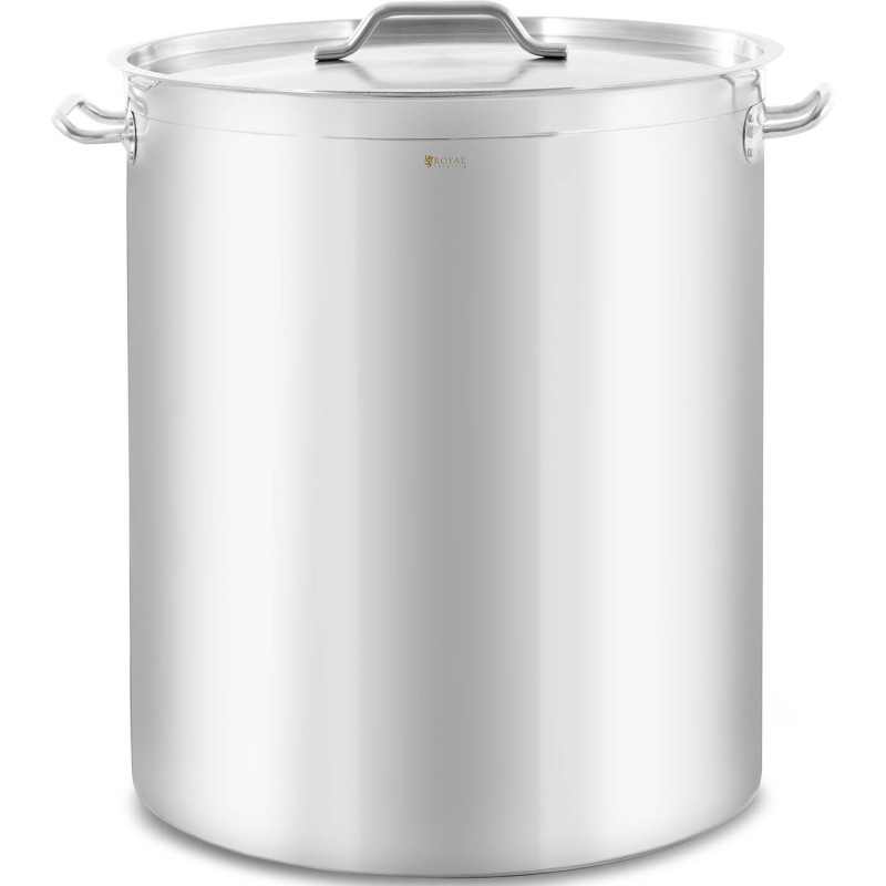 Plieninis puodas su matavimo dangteliu elektrinei dujinei indukcinei viryklei 115 l