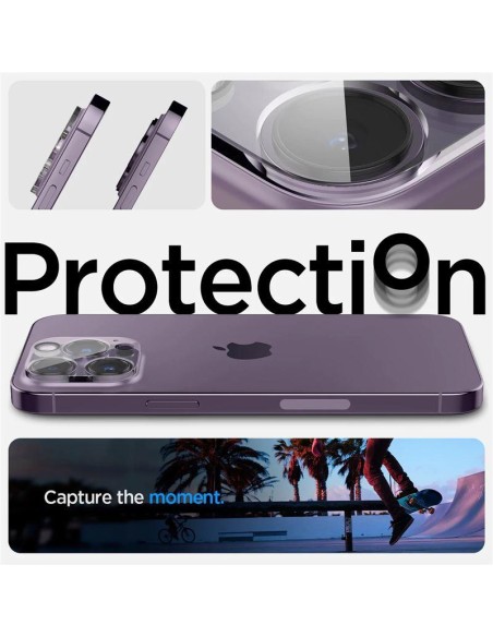 Spigen Optik.tR kameros apsauga iPhone 14 Pro / 14 Pro Max - skaidri 2 vnt. Spigen Optik.tR kameros apsauga iPhone 14 Pro / 14 Pro Max - skaidri 2 vnt.