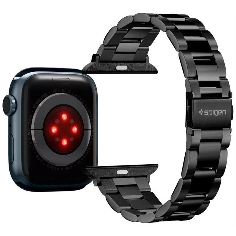 Spigen Modern Fit apyrankė, skirta Apple Watch 4/ 5/ 6/ 7/ 8/ 9/ SE (38/ 40/ 41 mm) – juoda