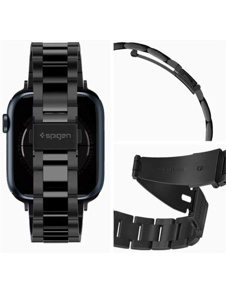 Spigen Modern Fit apyrankė, skirta Apple Watch 4/ 5/ 6/ 7/ 8/ 9/ SE (38/ 40/ 41 mm) – juoda Spigen Modern Fit apyrankė, skirta Apple Watch 4/ 5/ 6/ 7/ 8/ 9/ SE (38/ 40/ 41 mm) – juoda