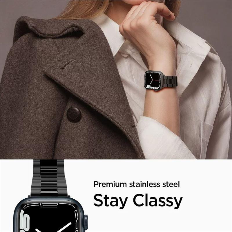 Spigen Modern Fit apyrankė, skirta Apple Watch 4/ 5/ 6/ 7/ 8/ 9/ SE (38/ 40/ 41 mm) – juoda