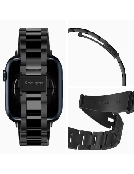 Spigen Modern Fit apyrankė, skirta Apple Watch 4/ 5/ 6/ 7/ 8/ 9/ SE (38/ 40/ 41 mm) – juoda Spigen Modern Fit apyrankė, skirta Apple Watch 4/ 5/ 6/ 7/ 8/ 9/ SE (38/ 40/ 41 mm) – juoda