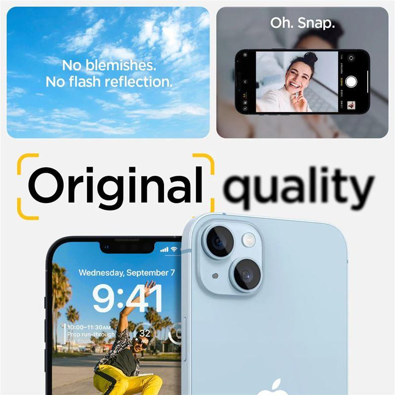 Spigen Optik.tR kameros apsauga iPhone 14 / 14 Plus - permatoma 2 vnt.