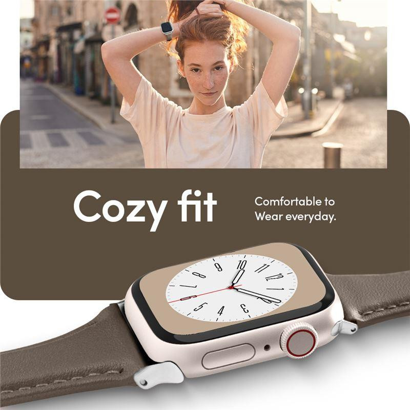 Spigen Cyrill Kajuk dirželis, skirtas Apple Watch 4/ 5/ 6/ 7/ 8/ 9/ SE (40/ 41 mm) - chaki