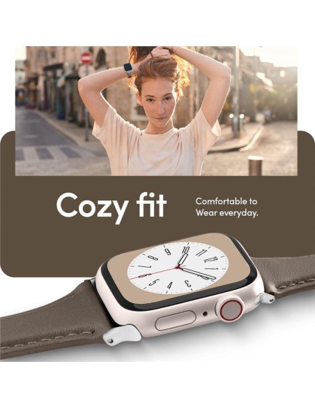 Spigen Cyrill Kajuk dirželis, skirtas Apple Watch 4/ 5/ 6/ 7/ 8/ 9/ SE (40/ 41 mm) - chaki Spigen Cyrill Kajuk dirželis, skirtas Apple Watch 4/ 5/ 6/ 7/ 8/ 9/ SE (40/ 41 mm) - chaki