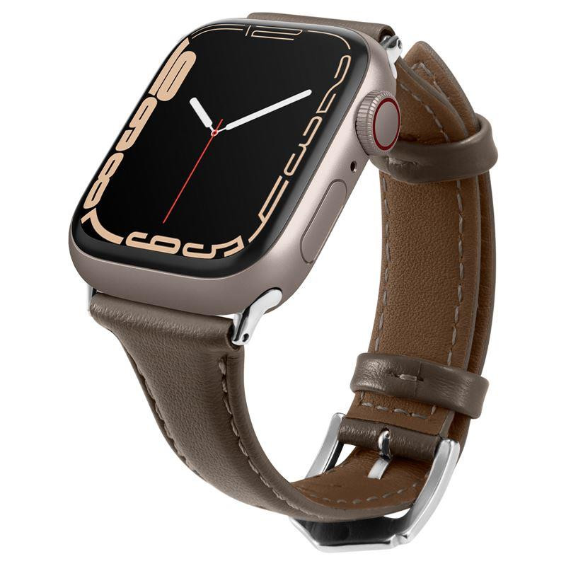 Spigen Cyrill Kajuk dirželis, skirtas Apple Watch 4/ 5/ 6/ 7/ 8/ 9/ SE (40/ 41 mm) - chaki