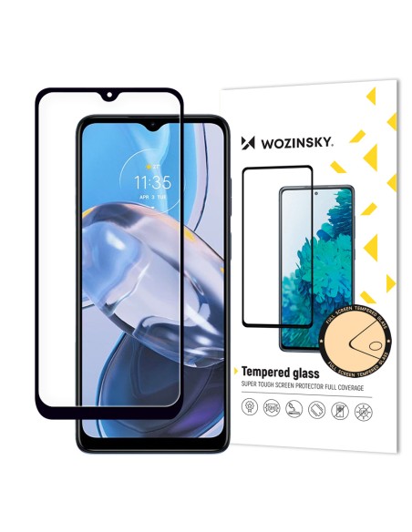 Wozinsky Full Glue grūdintas stiklas Motorola Moto E22i / E22 per visą ekraną su juodu rėmeliu (tinka dėklui) Wozinsky Full Glue grūdintas stiklas Motorola Moto E22i / E22 per visą ekraną su juodu rėmeliu (tinka dėklui)
