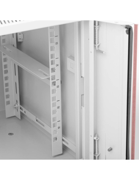 RACK serverio spintelės pakabinamas patch laidas 19'' 6U IP20 iki 75 kg 54x40x35 cm