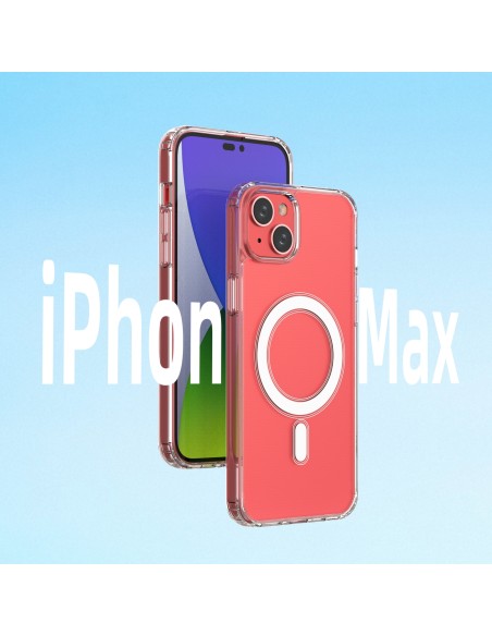 Skaidrus magnetinis dėklas su MagSafe iPhone 14 Plus su sidabriniu žiedu – skaidrus Skaidrus magnetinis dėklas su MagSafe iPhone 14 Plus su sidabriniu žiedu – skaidrus
