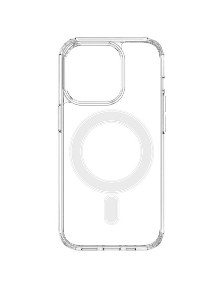 Skaidrus magnetinis dėklas su MagSafe iPhone 14 Pro su sidabriniu žiedu – skaidrus Skaidrus magnetinis dėklas su MagSafe iPhone 14 Pro su sidabriniu žiedu – skaidrus